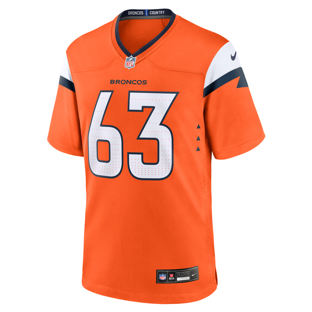 Denver Broncos Alex Palczewski Orange Team Game Jersey