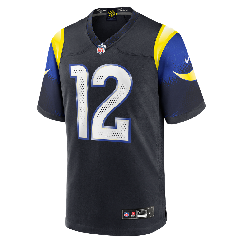 Los Angeles Rams Puka Nacua Dark Blue Rivalries Collection Game Jersey