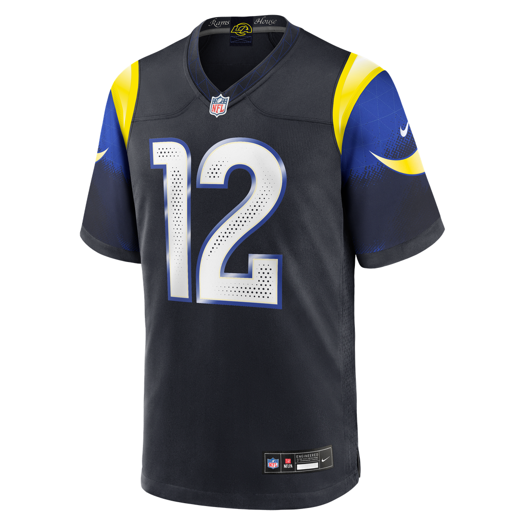Los Angeles Rams Puka Nacua Dark Blue Rivalries Collection Game Jersey