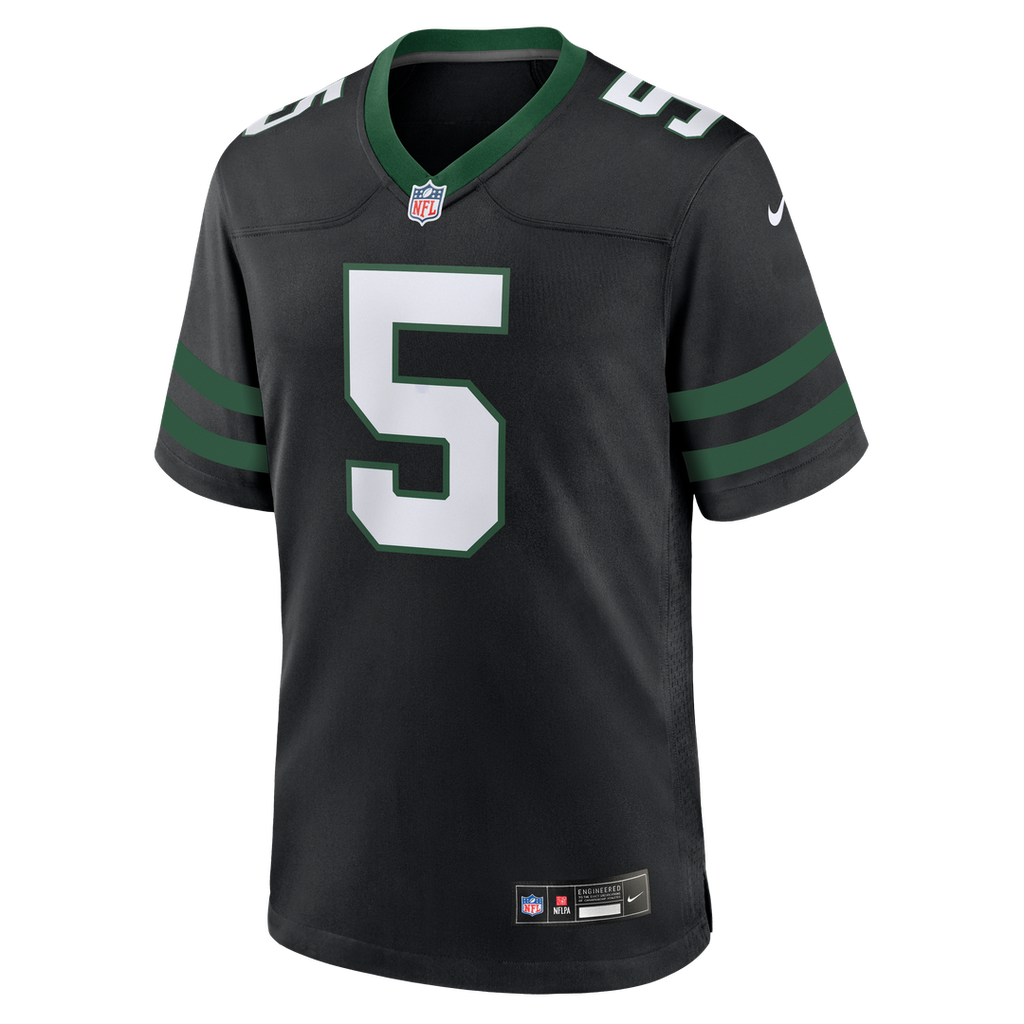 New York Jets Garrett Wilson Legacy Black Alternate Game Jersey