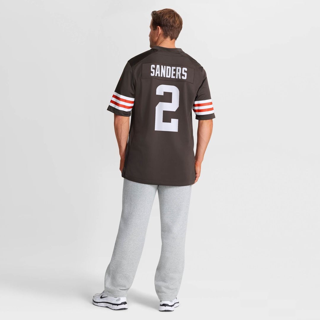 Cleveland Browns Shedeur Sanders Brown Game Jersey