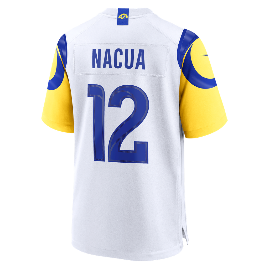 Los Angeles Rams Puka Nacua White White Game Player Jersey