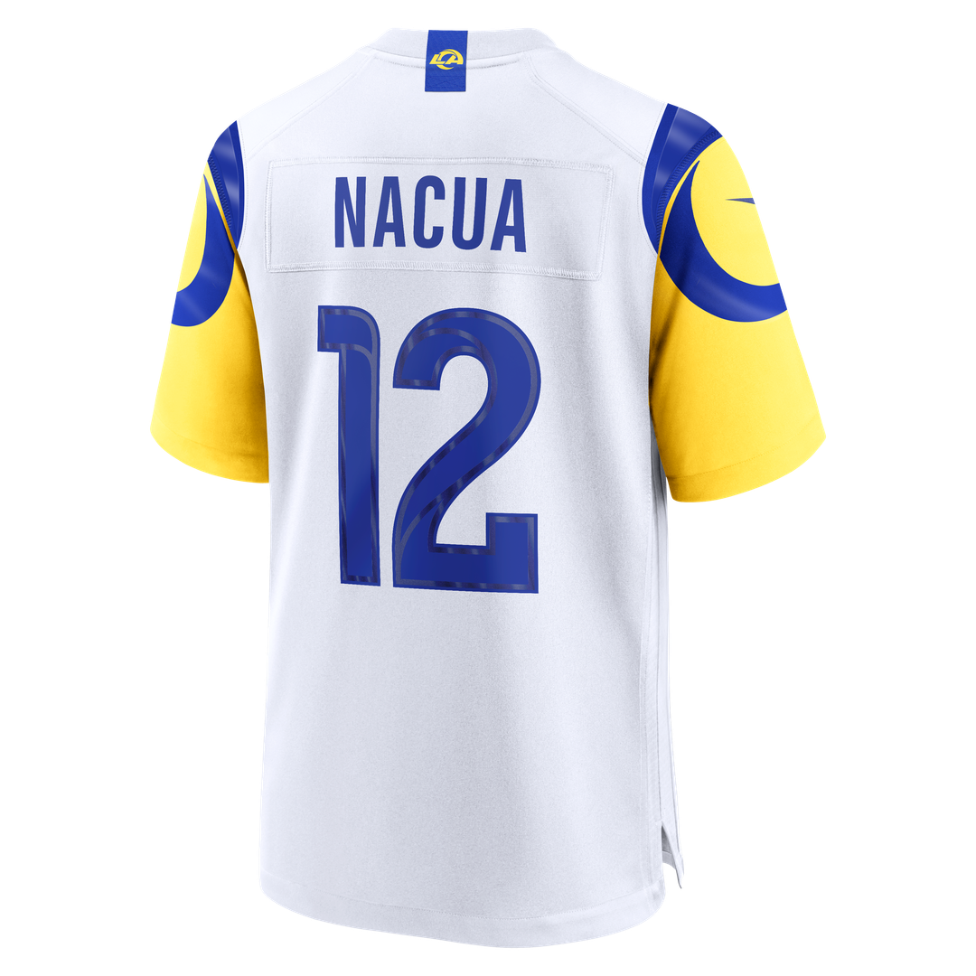Los Angeles Rams Puka Nacua White White Game Player Jersey