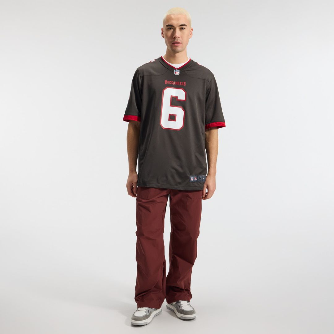 Tampa Bay Buccaneers Baker Mayfield Pewter Alternate Game Player Jersey