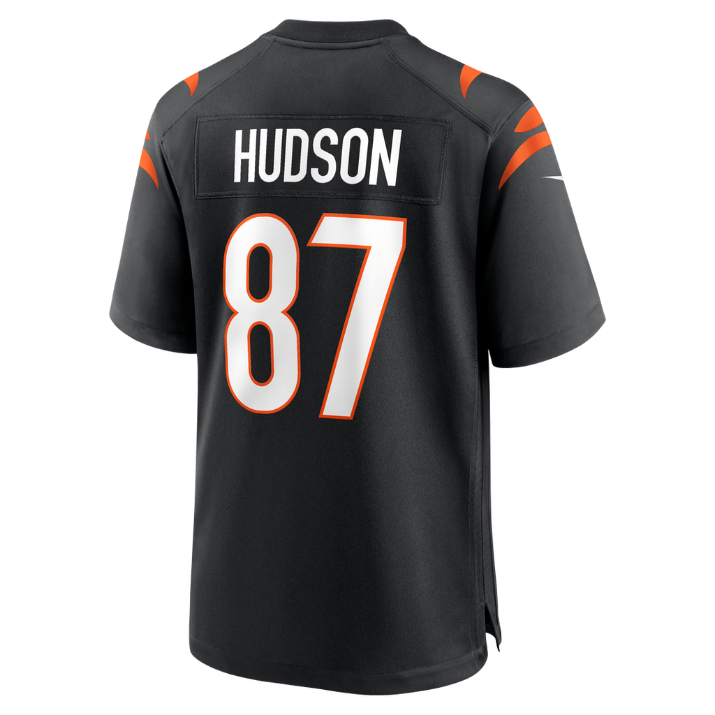 Cincinnati Bengals Tanner Hudson Black Home Game Player Jersey