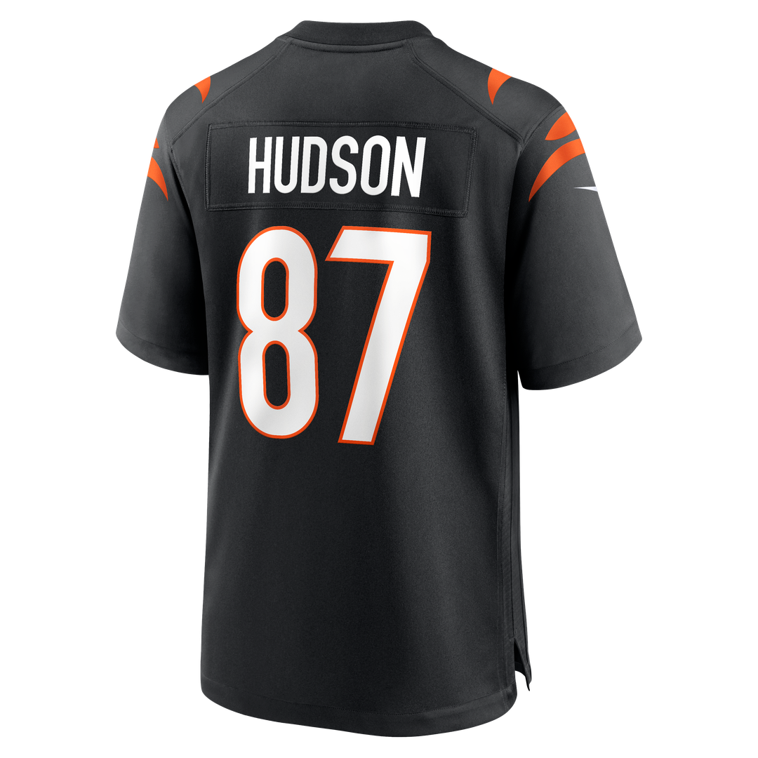Cincinnati Bengals Tanner Hudson Black Home Game Player Jersey