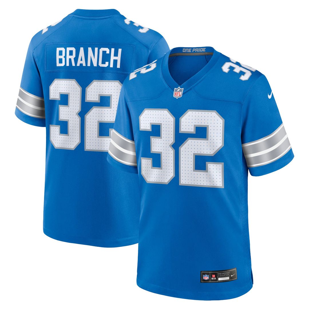 Detroit Lions Brian Branch Black Alternate Game Jersey