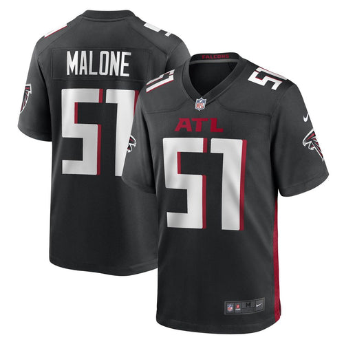 Atlanta Falcons DeAngelo Malone Black Game Player Jersey