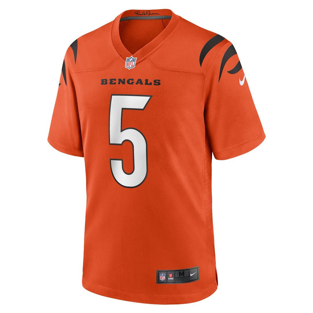 Cincinnati Bengals Tee Higgins White Game Jersey