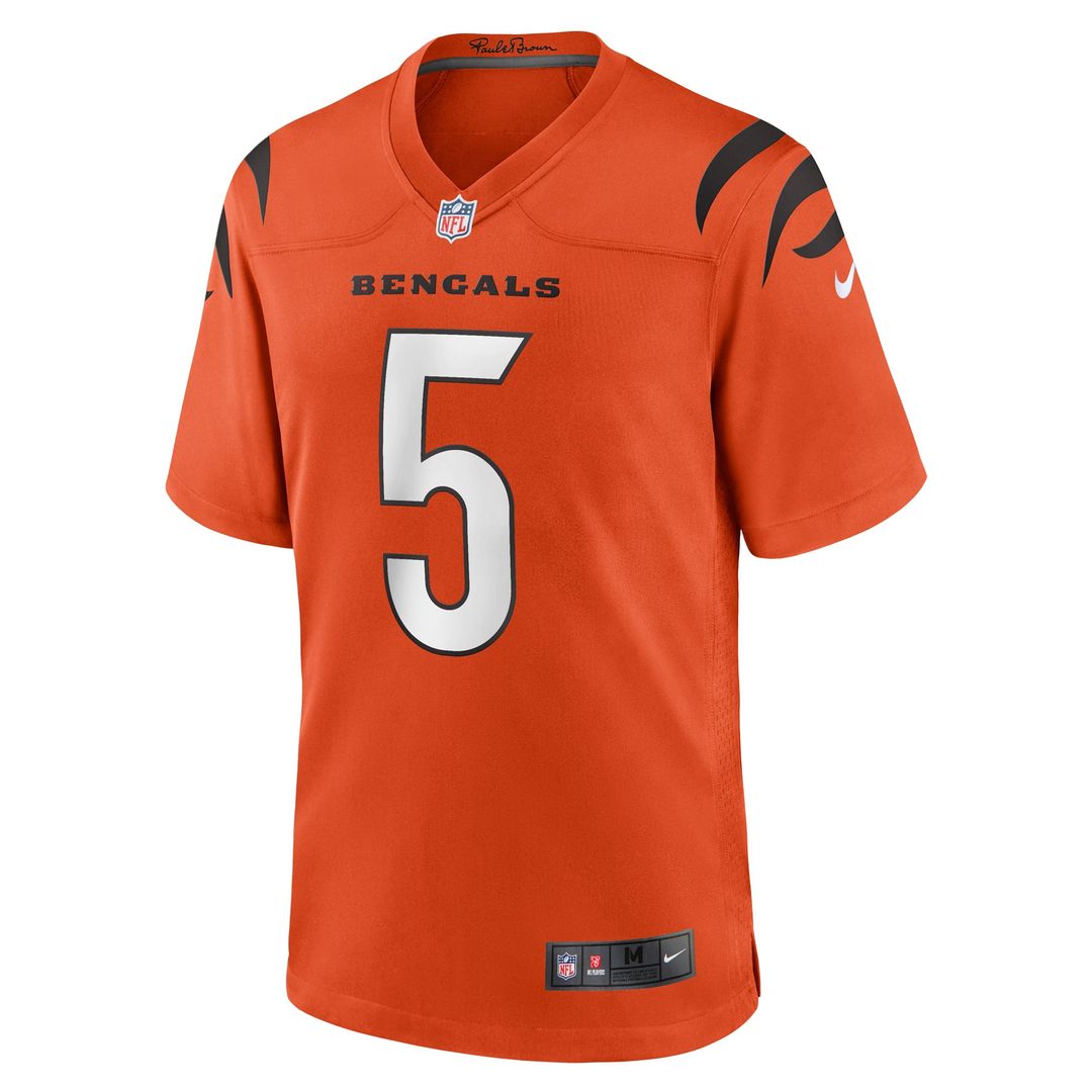 Cincinnati Bengals Tee Higgins Black Game Player Jersey