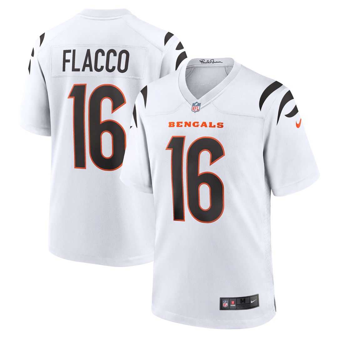 Cincinnati Bengals Joe Flacco Orange Alternate Game Jersey