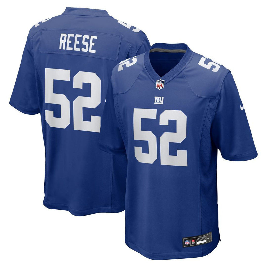 New York Giants Arvell Reese Royal Team Game Jersey