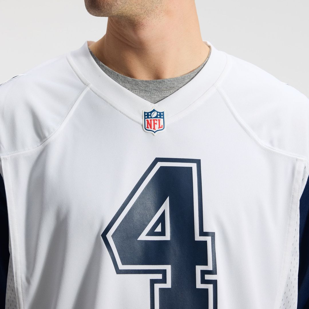 Dallas Cowboys Dak Prescott White Alternate Game Team Jersey