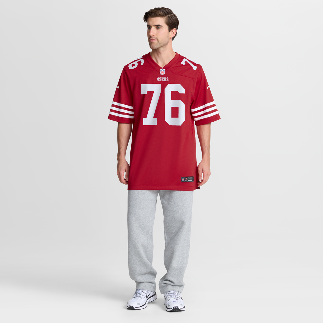 San Francisco 49ers Vederian Lowe Scarlet Team Game Jersey