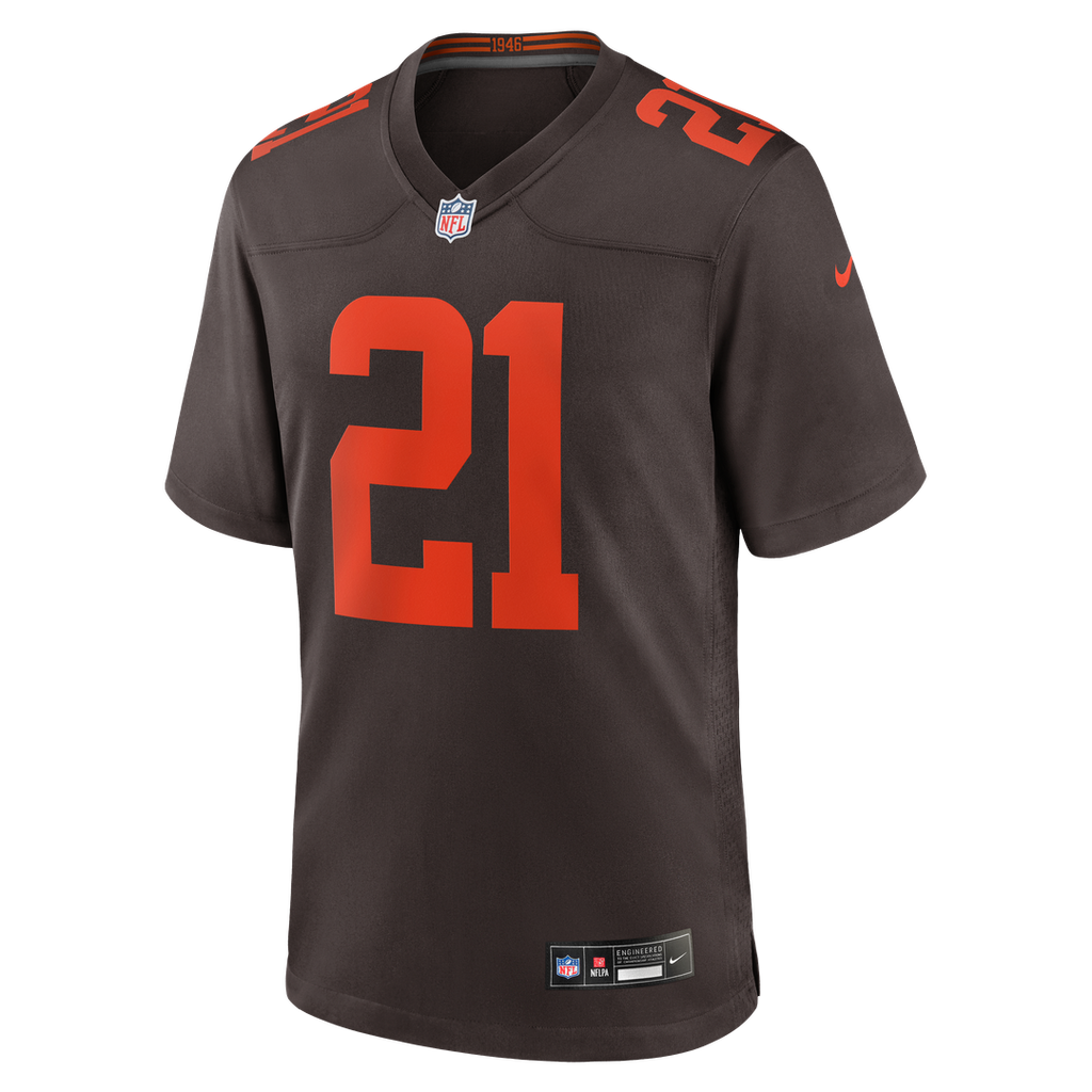 Cleveland Browns Denzel Ward Brown Alpha Dawg Game Jersey