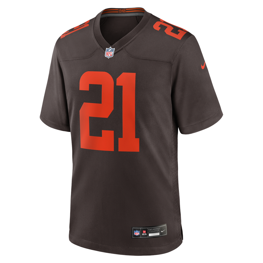 Cleveland Browns Denzel Ward Brown Alpha Dawg Game Jersey