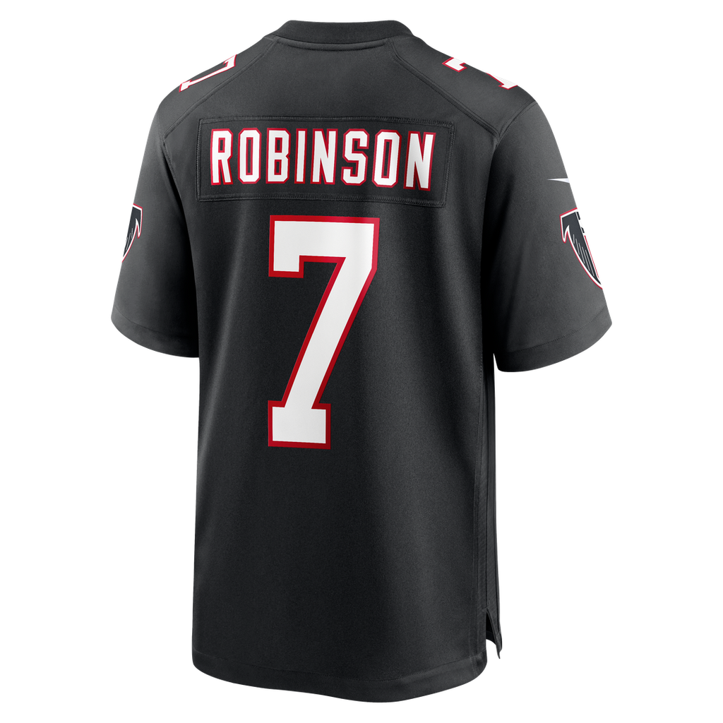 Atlanta Falcons Bijan Robinson Black Throwback Game Jersey