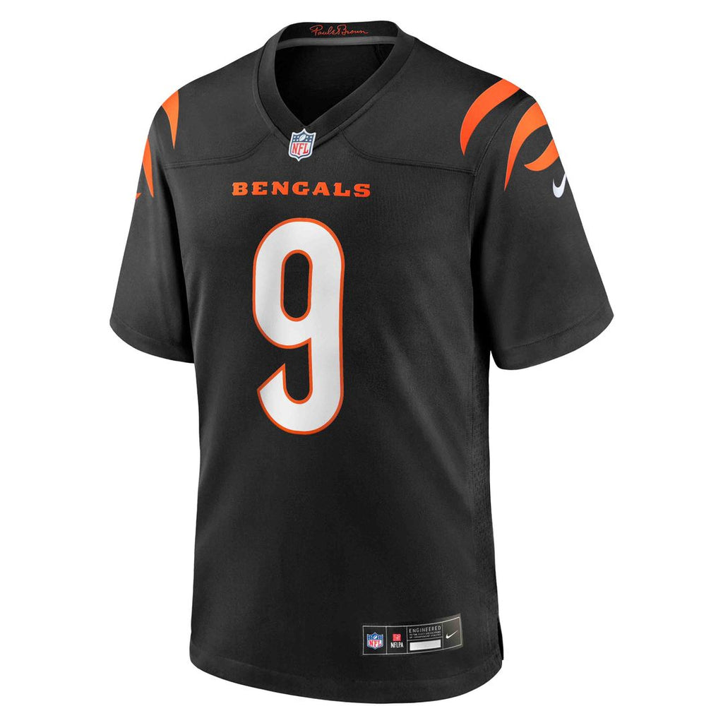 Cincinnati Bengals Joe Burrow Orange Alternate Game Jersey