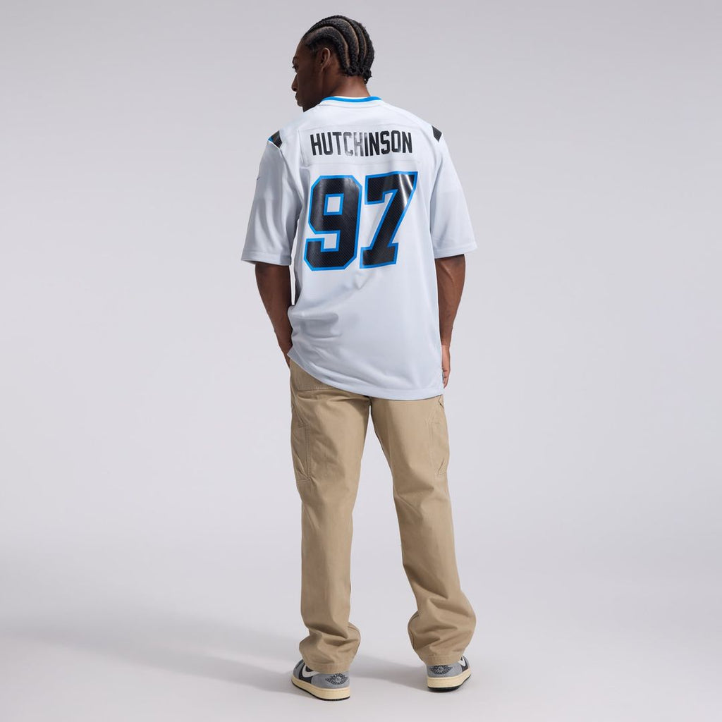 Detroit Lions Aidan Hutchinson Silver 2026 Rivalries Collection Game Jersey