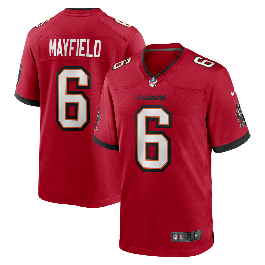 Tampa Bay Buccaneers Baker Mayfield Red Team Game Jersey