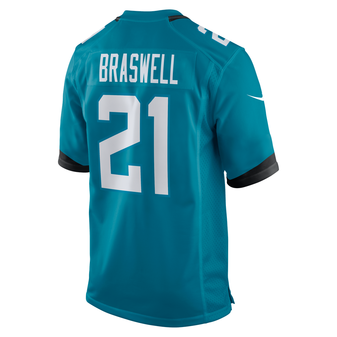 Jacksonville Jaguars Christian Braswell Teal Team Game Jersey