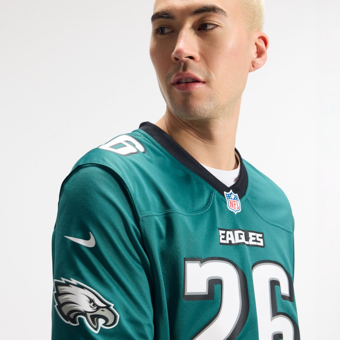Philadelphia Eagles Saquon Barkley Midnight Green Team Game Jersey