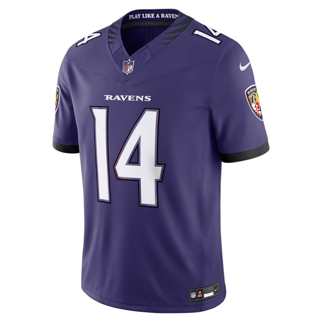 Baltimore Ravens Kyle Hamilton Purple Team Vapor F.U.S.E. Stitched Limited Jersey