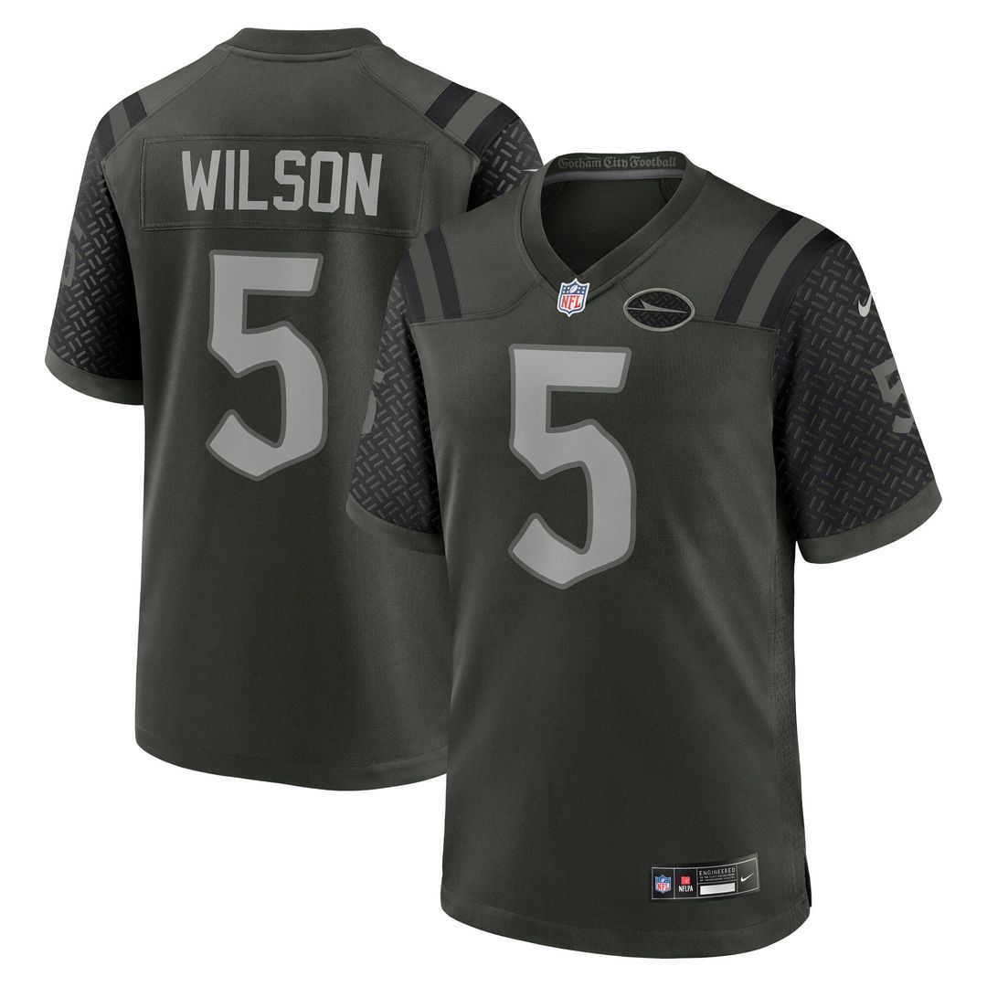 New York Jets Garrett Wilson Green Rivalries Collection Game Jersey