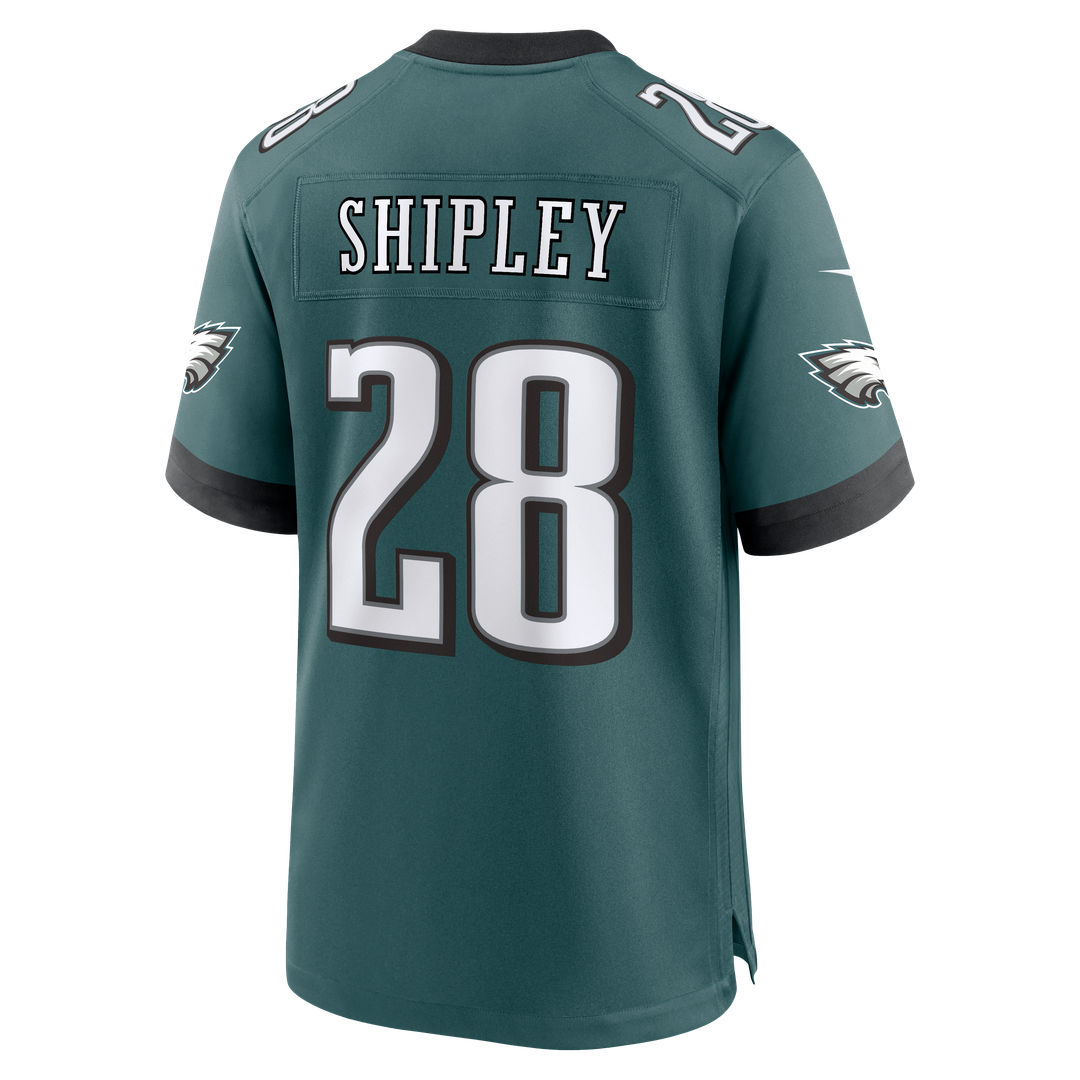 Philadelphia Eagles Will Shipley Midnight Green Team Game Jersey