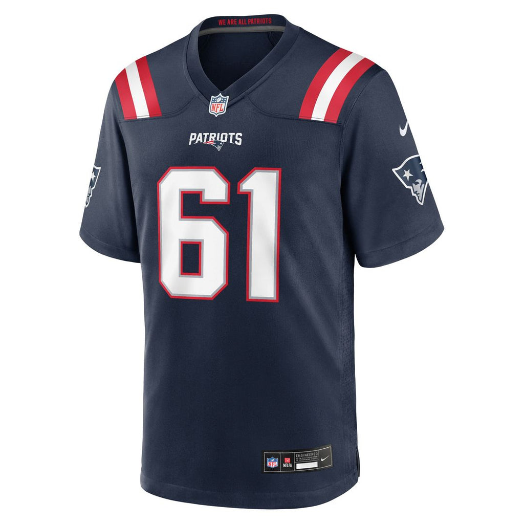 New England Patriots Darrian Dalcourt Navy Team Game Jersey