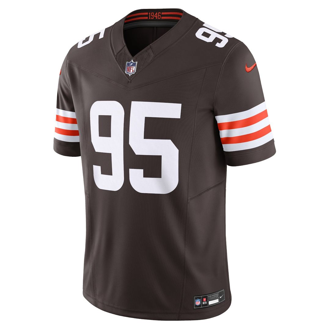 Cleveland Browns Myles Garrett Brown Vapor F.U.S.E. Limited Jersey