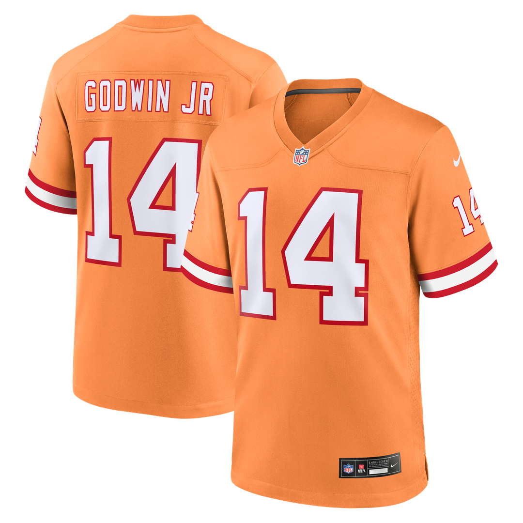 Tampa Bay Buccaneers Chris Godwin Jr. Orange Alternate Game Player Jersey
