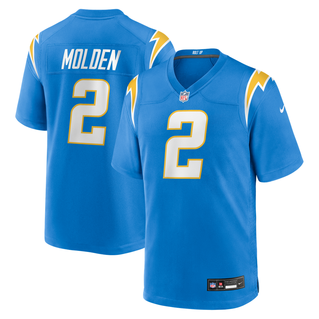 Los Angeles Chargers Elijah Molden Powder Blue Team Game Jersey