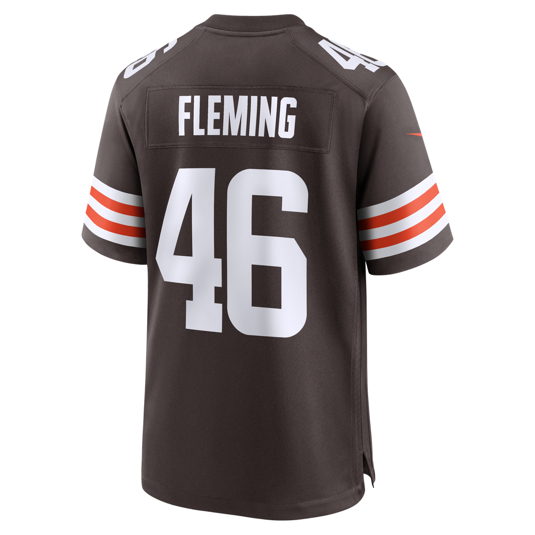Cleveland Browns Don Fleming Brown Retired Player Jersey