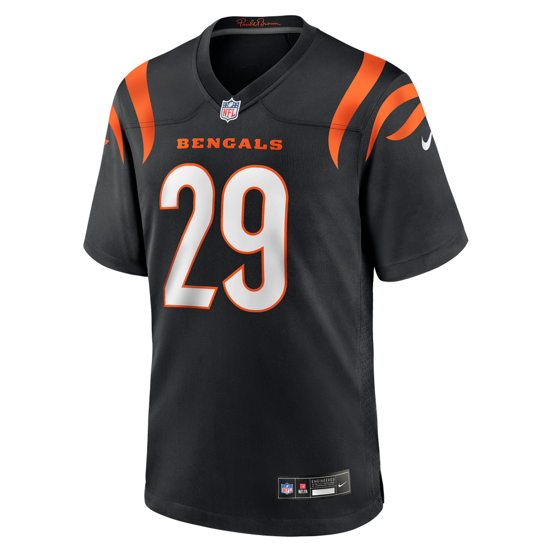 Cincinnati Bengals Kyle Dugger Black Team Game Jersey