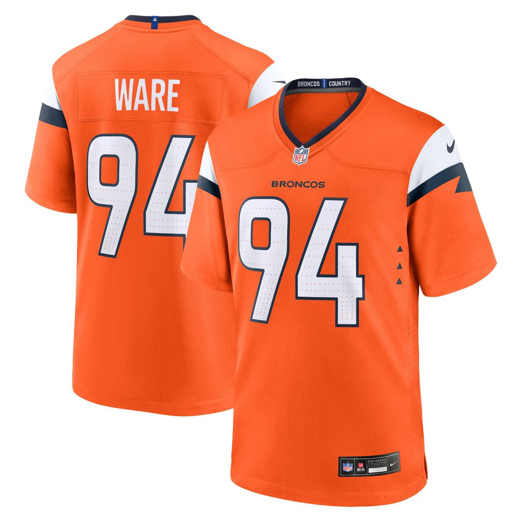 Denver Broncos DeMarcus Ware Orange Team Retired Game Jersey