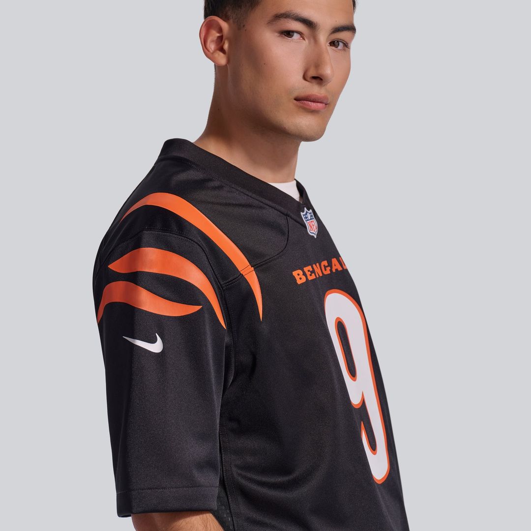 Cincinnati Bengals Joe Burrow Orange Alternate Game Jersey