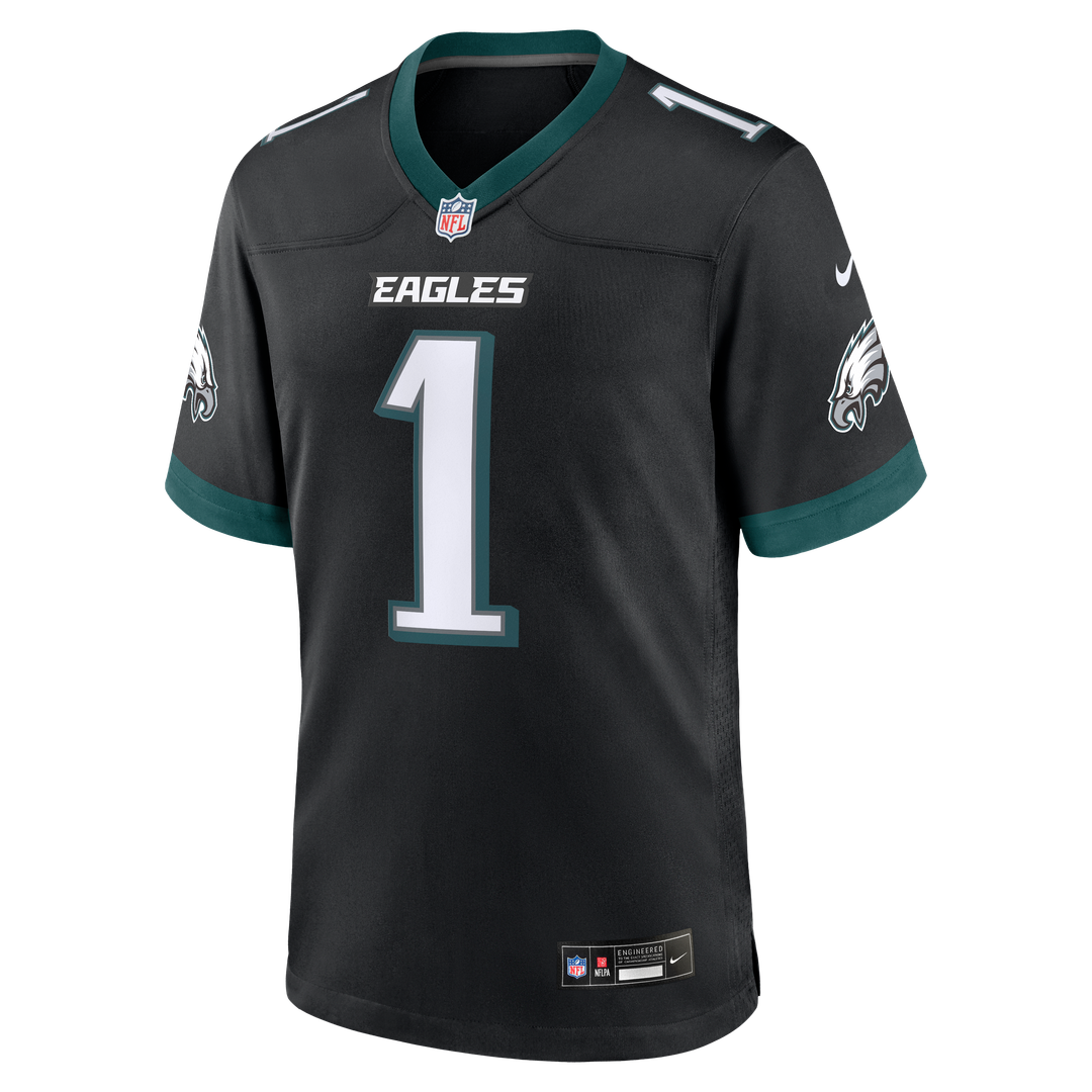 Philadelphia Eagles Jalen Hurts Black Alternate Game Jersey