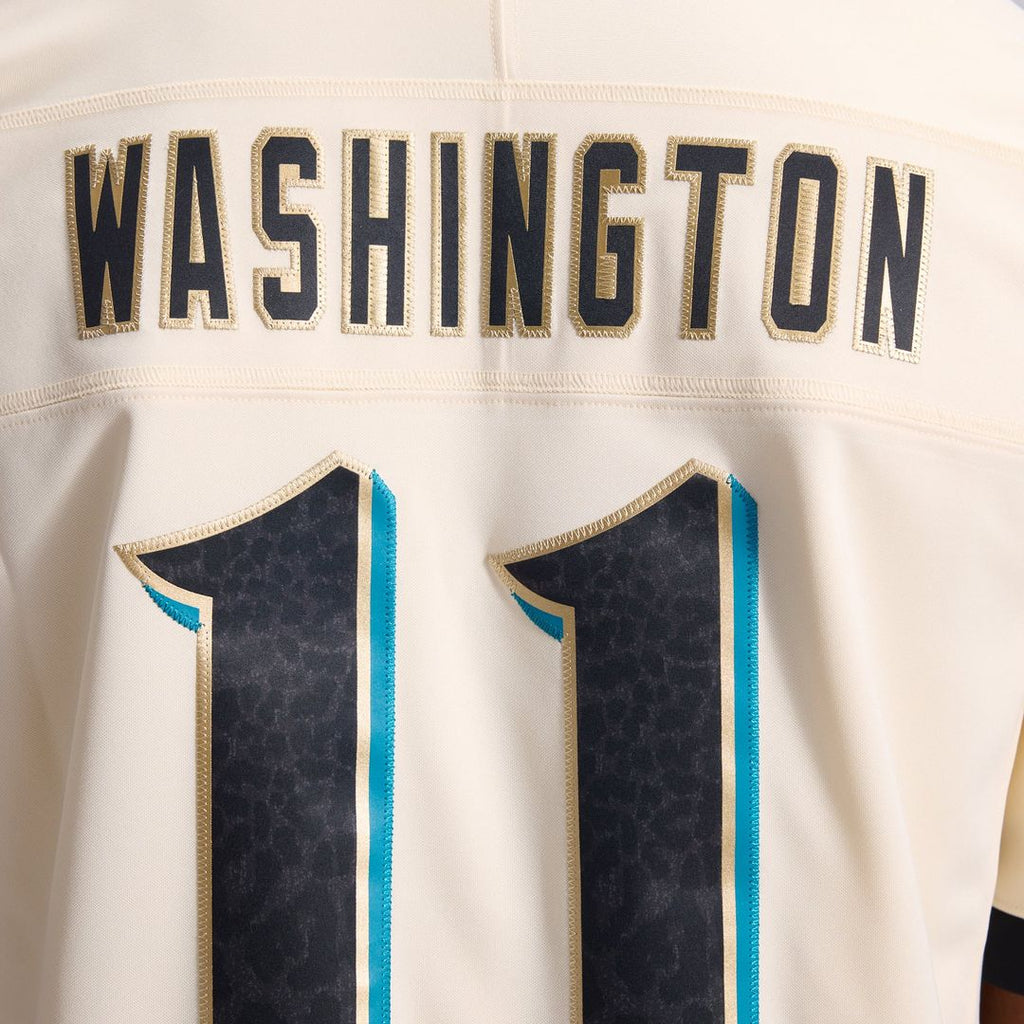 Jacksonville Jaguars Parker Washington Natural 2026 Rivalries Collection Stitched Limited Jersey