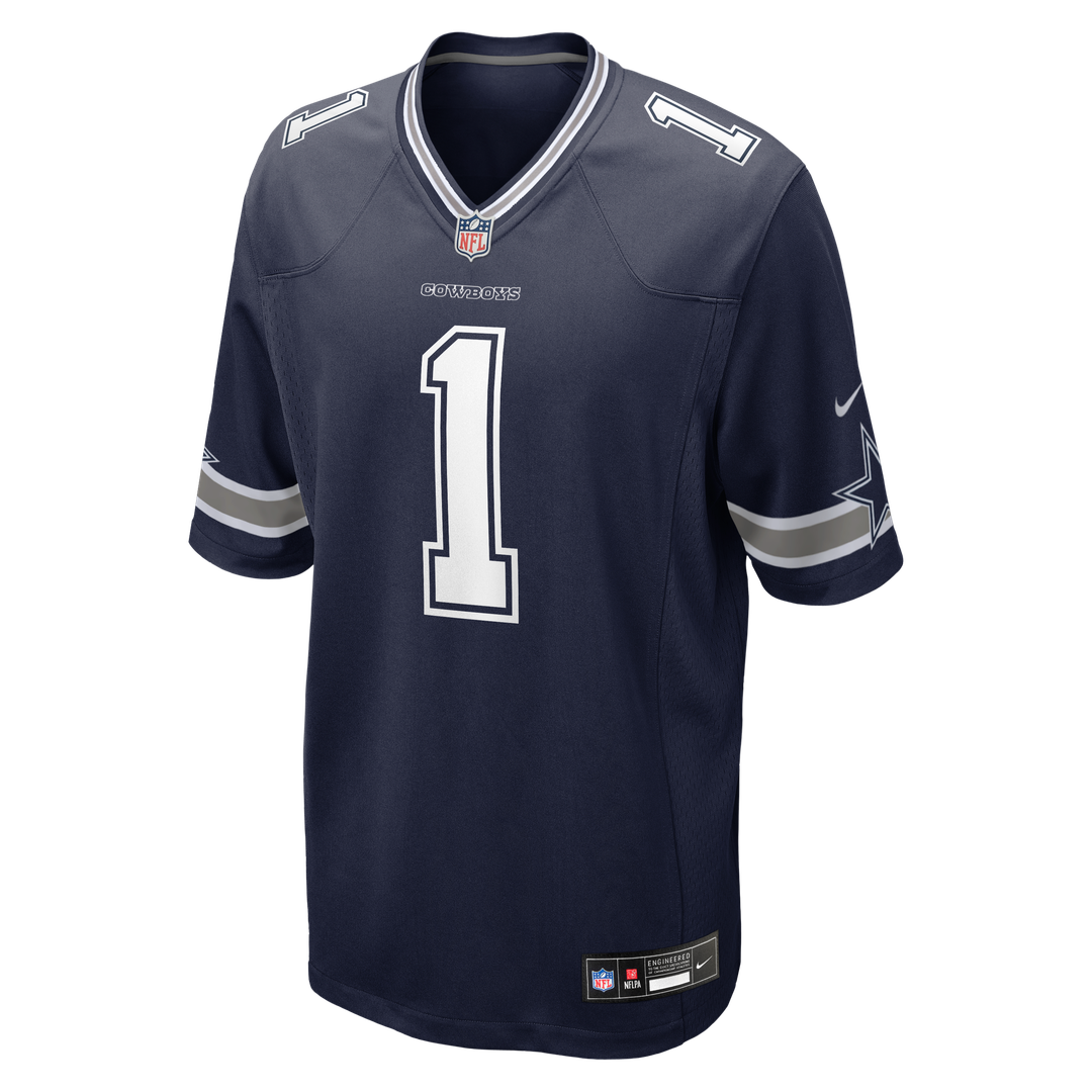Dallas Cowboys Number 1 Dad Navy Game Jersey