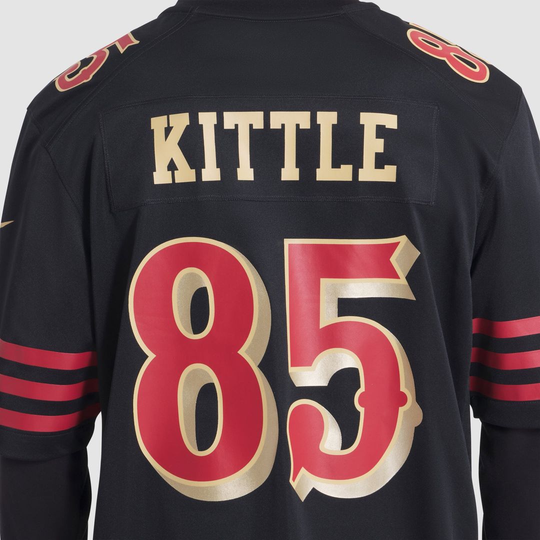 San Francisco 49ers George Kittle Black Rivalries Collection Game Jersey