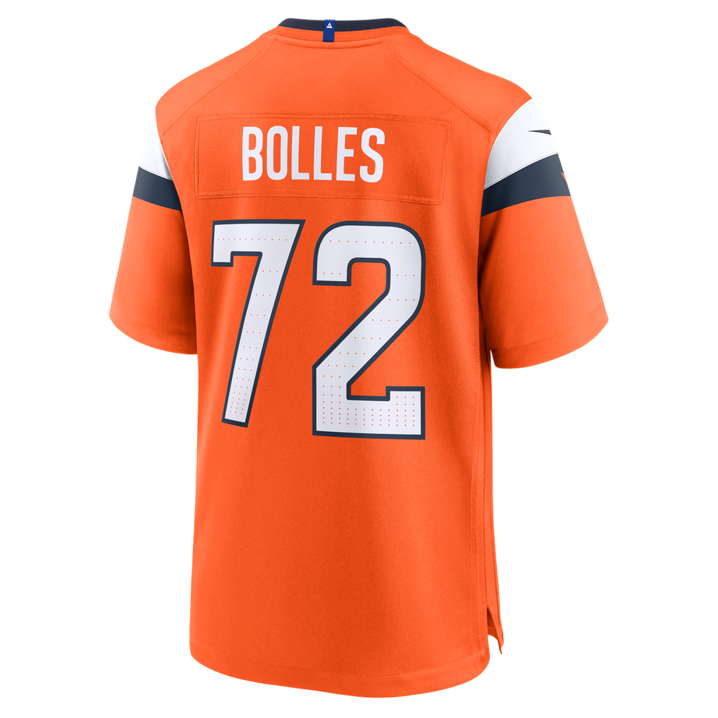 Denver Broncos Garett Bolles Orange Team Game Jersey