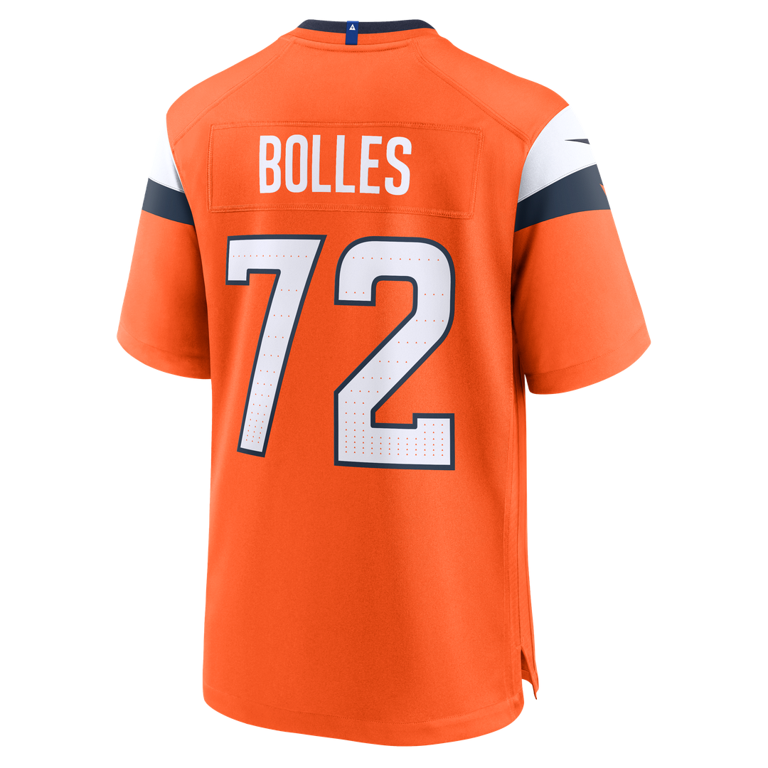 Denver Broncos Garett Bolles Orange Team Game Jersey