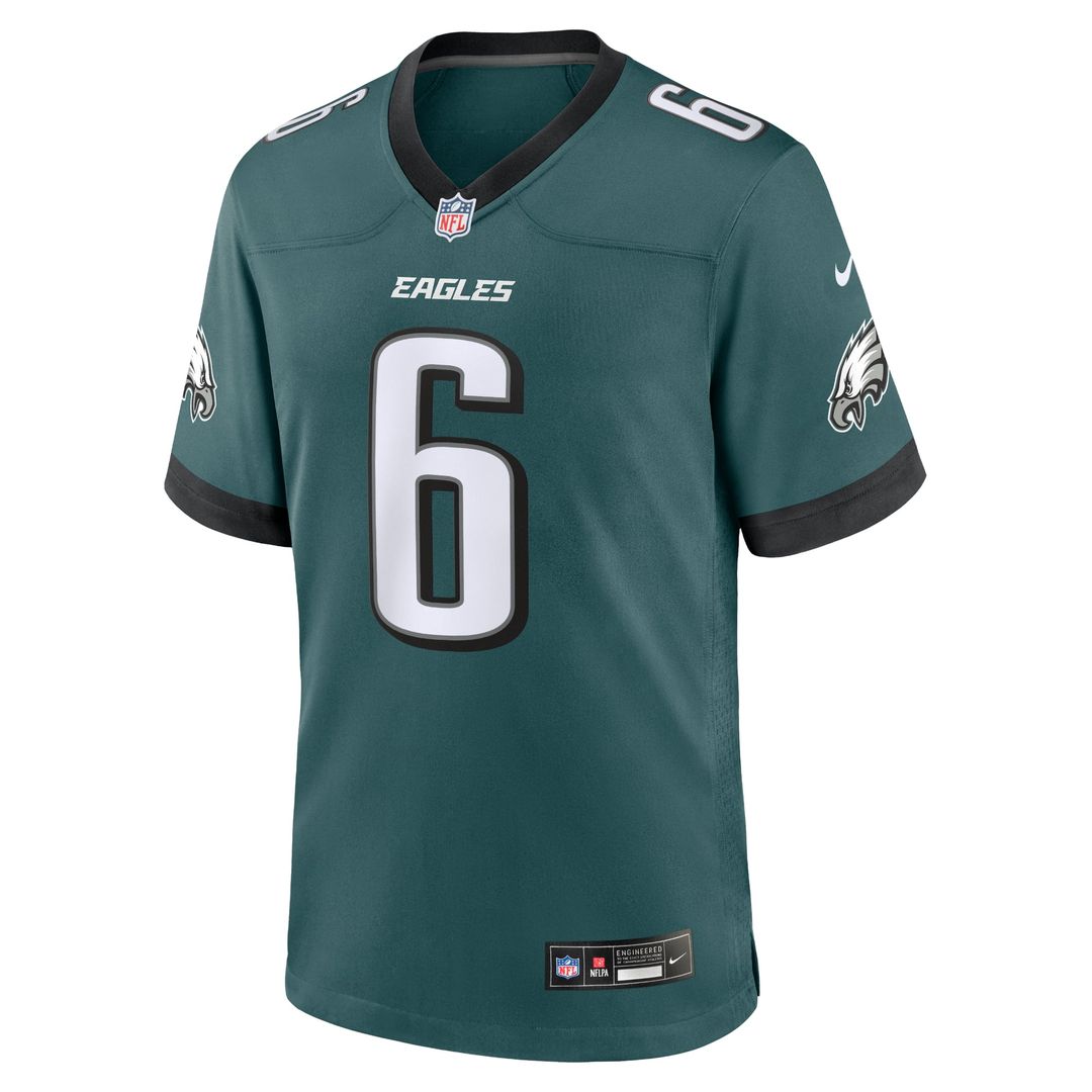 Philadelphia Eagles DeVonta Smith Midnight Green Player Game Jersey