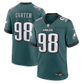 Philadelphia Eagles Jalen Carter Midnight Green Team Game Jersey