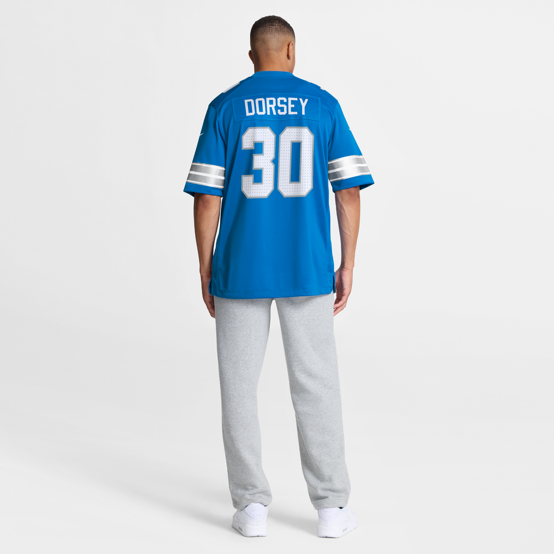 Detroit Lions Khalil Dorsey Blue Team Game Jersey