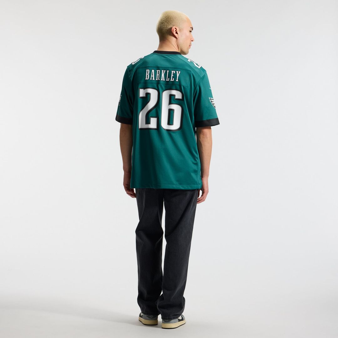 Philadelphia Eagles Saquon Barkley Midnight Green Team Game Jersey