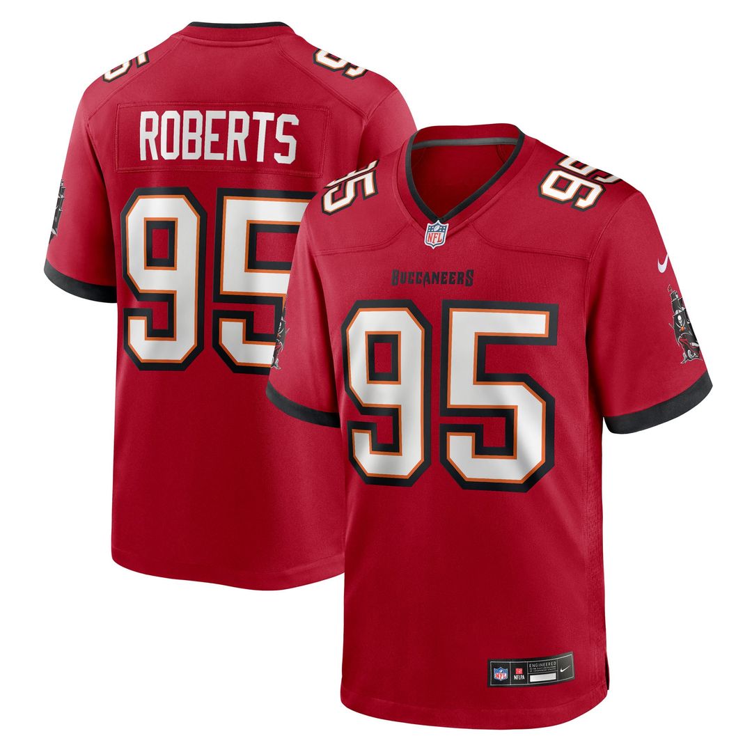 Tampa Bay Buccaneers Elijah Roberts Red Team Game Jersey