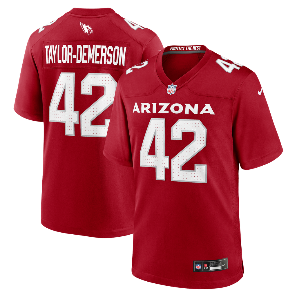 Arizona Cardinals Dadrion Taylor-Demerson Cardinal Team Game Jersey