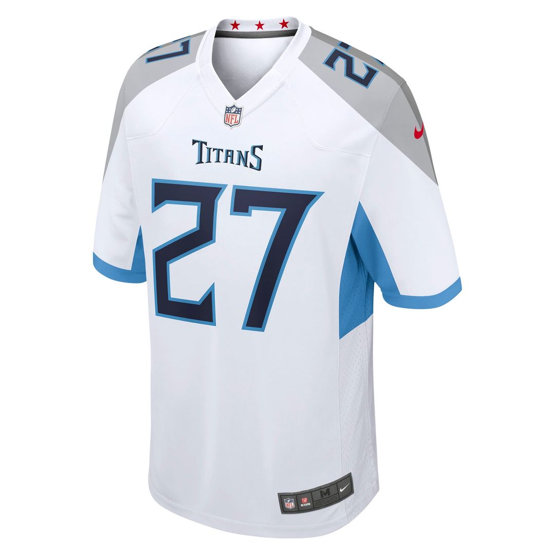 Tennessee Titans Eddie George White Retired Player Game Jersey